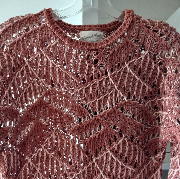UNIVERSAL THREAD Goods Co. Open Stitch Sweater Tunic boho,sx - Picture 3 of 7